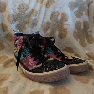 Disney The Nightmare Before Christmas Jack & Sally Multicolor High Top Sneaker